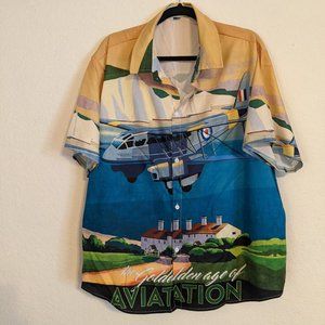 Golden Age of Aviation button down Men's shirt